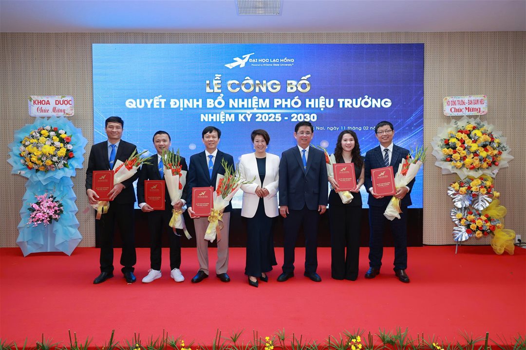 Công bố các Quyết định bổ nhiệm Phó hiệu trưởng nhiệm kỳ 2025 - 2030.